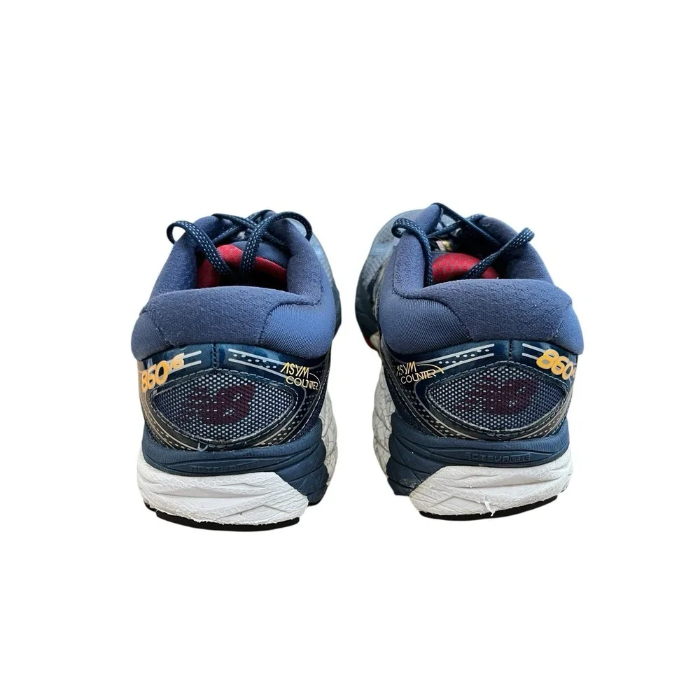 New Balance 860v6 Running Shoes Sneakers Mens Size 10 Blue Workout Training Gym - Picture 7 of 13